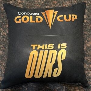 Concacaf Gold Cup Black and Gold Pillow